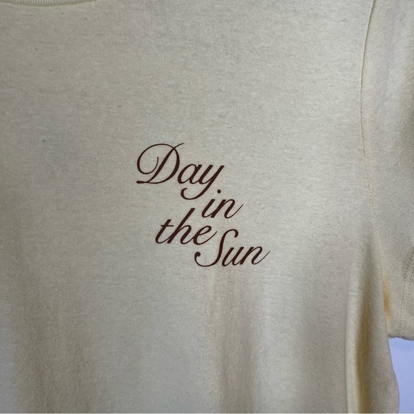 Madewell | NWT | women’s | Day in the Sun | Graphic Tee | Yellow | Size XL - Picture 4 of 8
